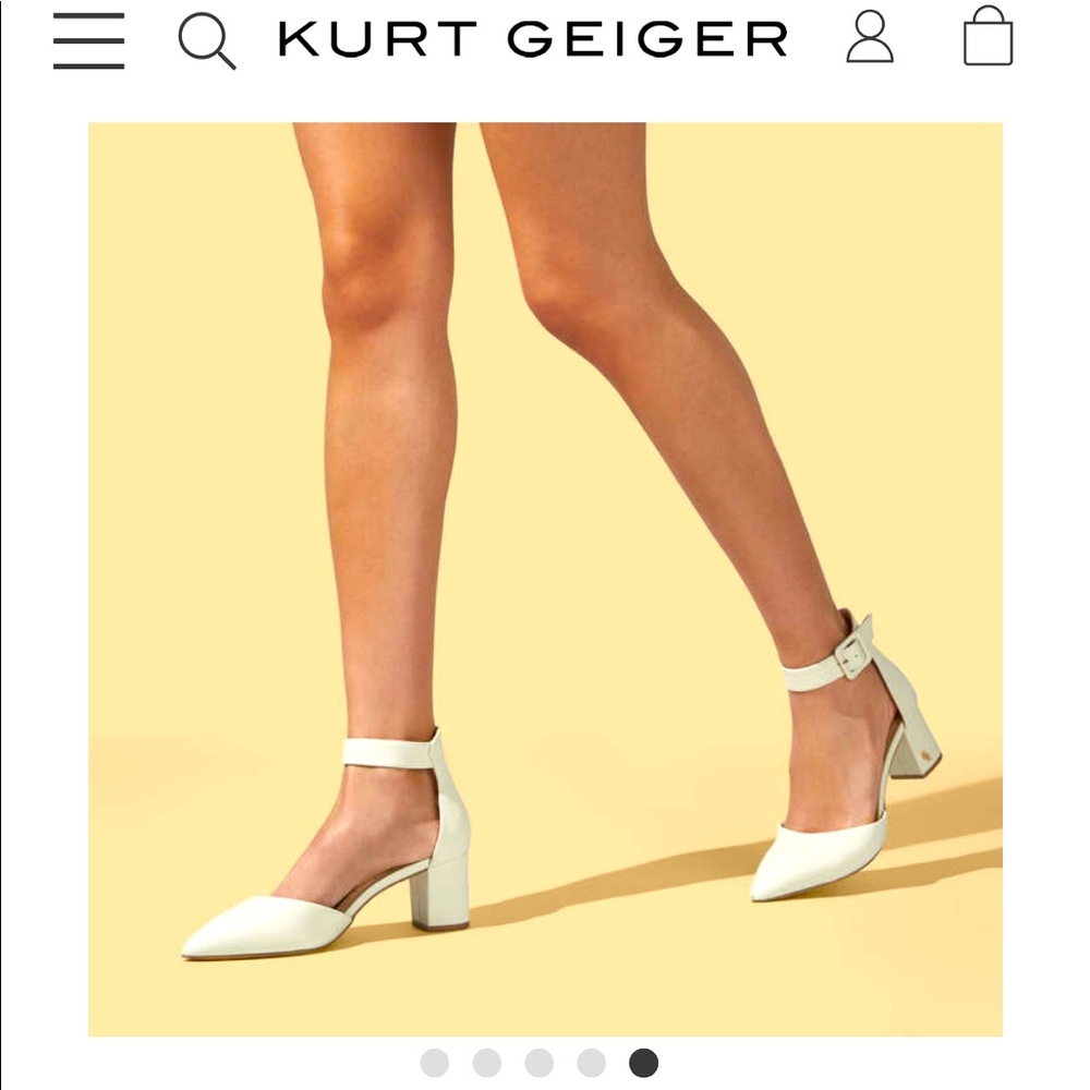 Kurt Geiger London closed toe sandal in bone